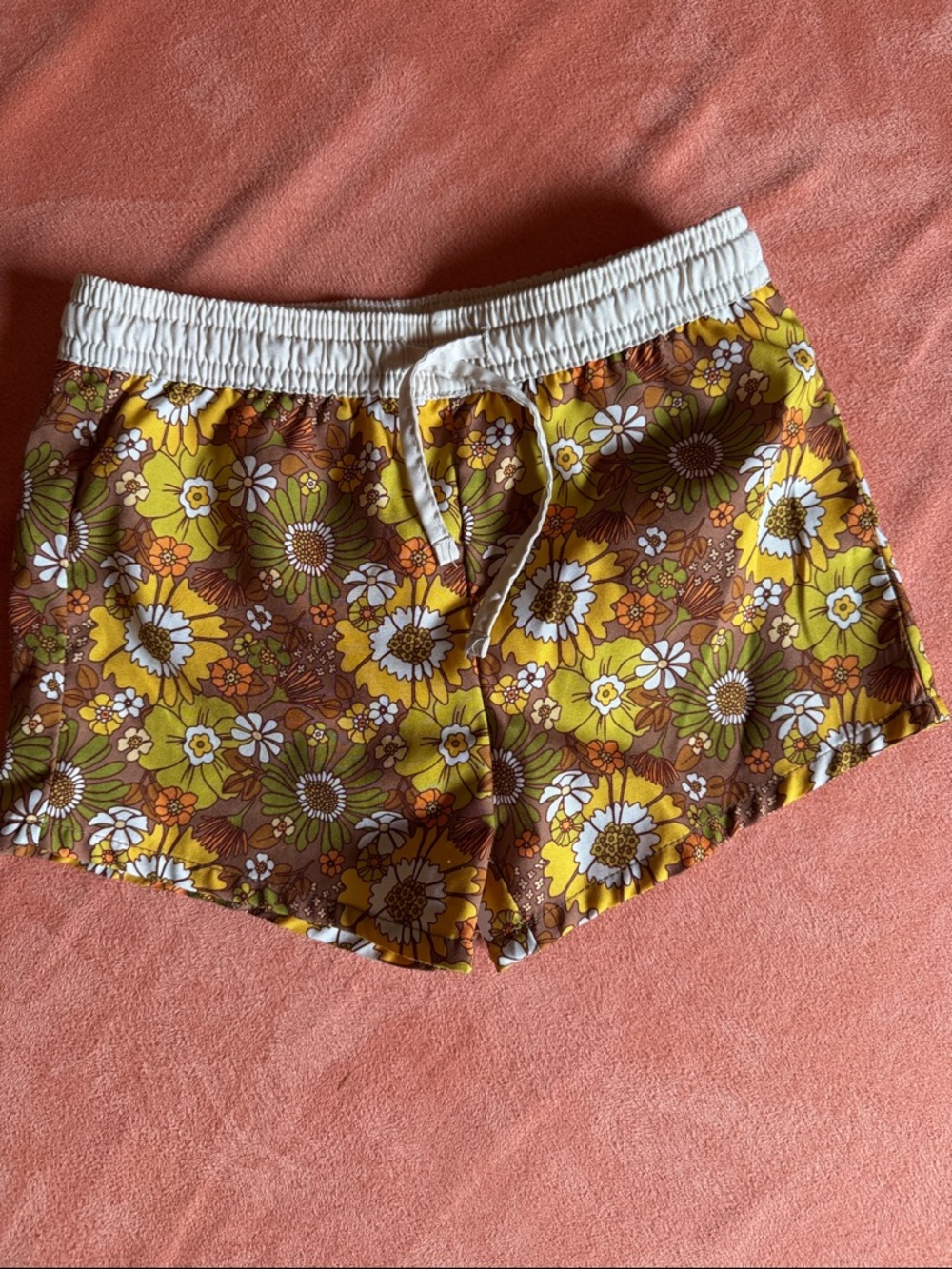Sunnie Hunnies Retro Floral Swim Trunks